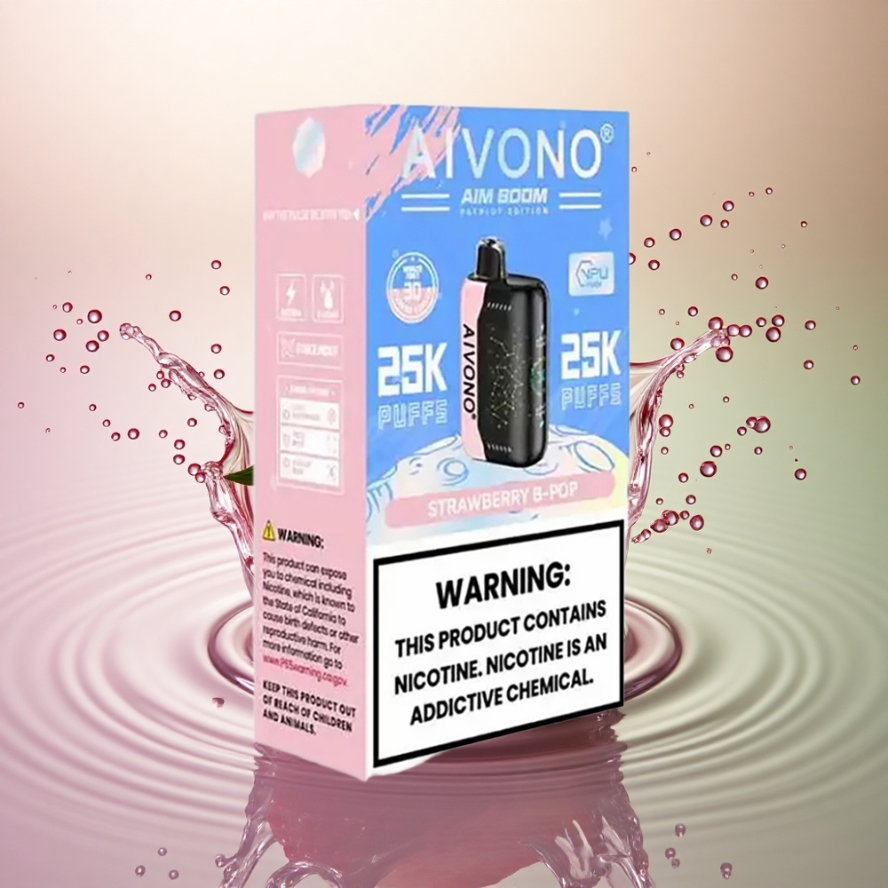 Aivono Aim Boom 25000 Fraise B Pop 650mAh 0% Nicotine