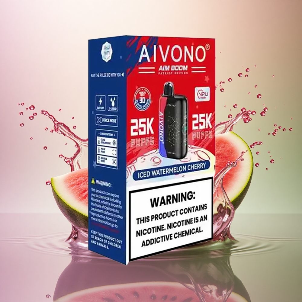 Aivono Aim Boom 25000 Pastèque Cerise Glacée avec 650mAh et sans nicotine