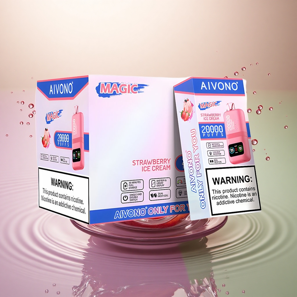 Aivono Aim Magic 20000 Crème Glacée à la Fraise avec 5% Nicotine et 600mAh