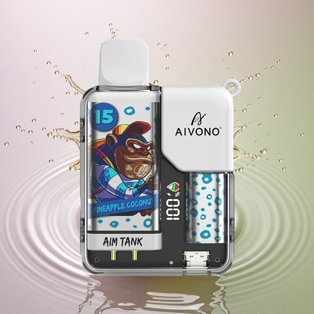 Aivono Aim Tank 9500 Ananas Noix de Coco 650mAh 5% Nicotine