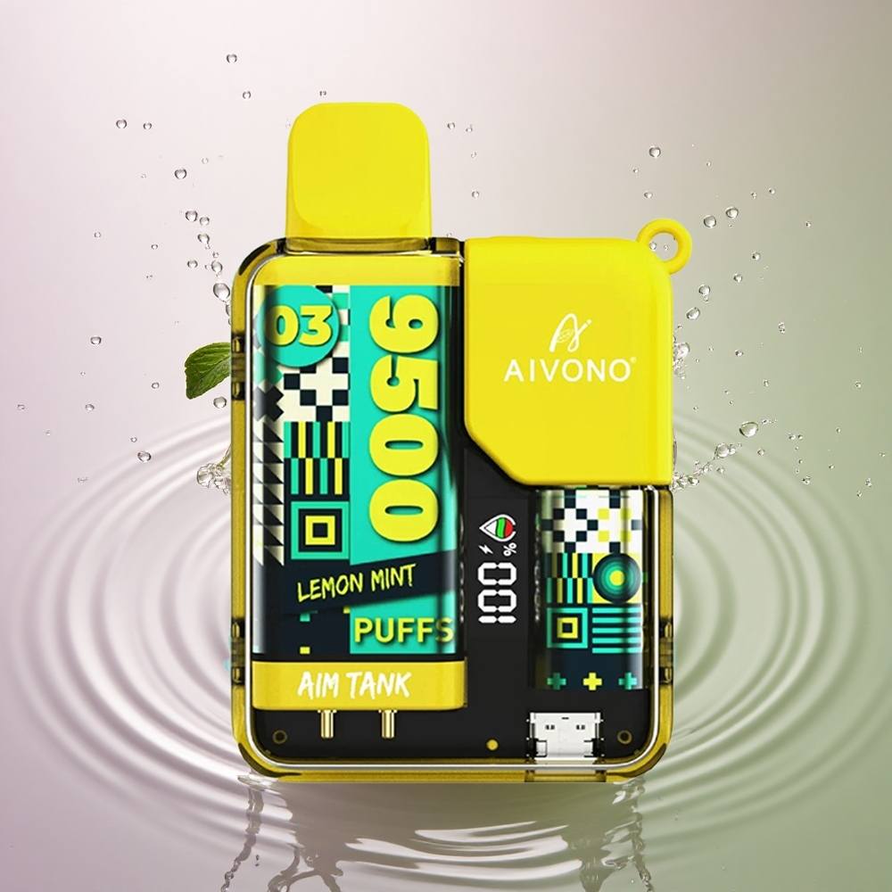 Aivono Aim Tank 9500 Menthe Citronnée 18ml 650mAh 5% Nicotine
