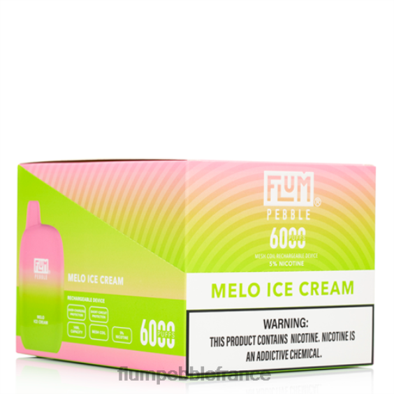 Flum Pebble Flavors - FLUM PEBBLES 6000 bouffées 10 paquets glace au melo P808656