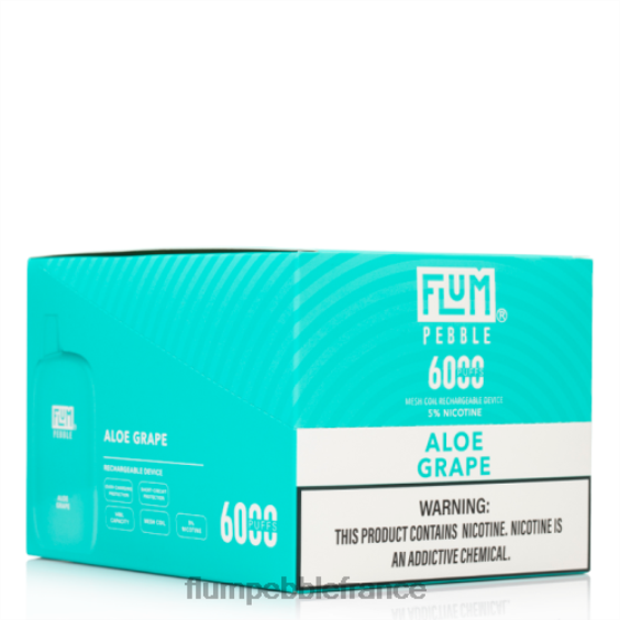 Flum Pebble Vape France - FLUM PEBBLES 6000 bouffées 10 paquets raisin d'aloès P80863